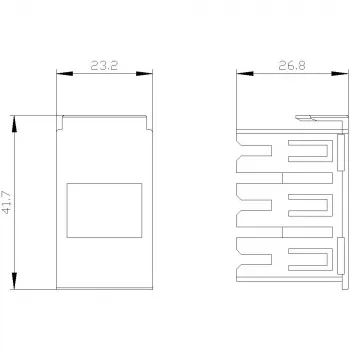 Siemens SIRIUS 3RV2917-5BA00 Βύσμα επέκτασης για 3-φασικές μπάρες συλλογής