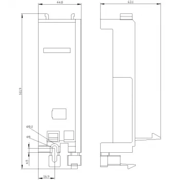 Siemens 3RV2927-7AA00 Προσαρμογέας τοποθέτησης επαφέα για SIRIUS 3RV2 διακόπτες ισχύος S2/S3
