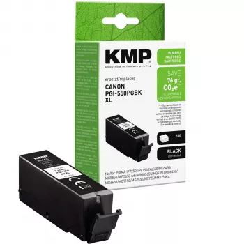 KMP μαύρο δοχείο μελάνης συμβατό με Canon PGI-550 XL PGBK (1518,0001)
