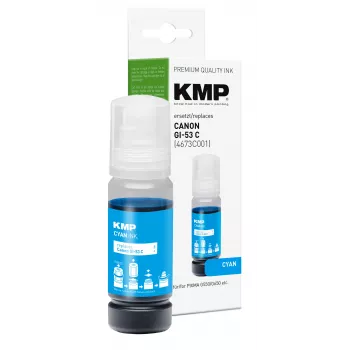 KMP PRINTTECHNIK κυανό μελάνι αναπλήρωσης για Canon GI-53C (4673C001) 60 ml 1583,0003