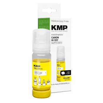 KMP μελάνι αναπλήρωσης για Canon GI-55Y κίτρινο 70 ml 1587,5009