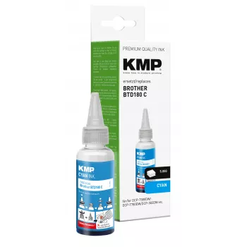 KMP μελάνι αναπλήρωσης κυανό 50 ml για Brother BTD180C (1555,0003)