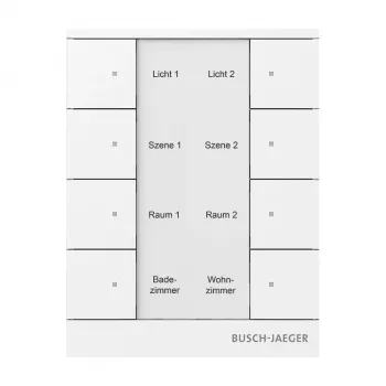 Busch-Jaeger free@home Στοιχείο χειρισμού, λευκό Άλπεων, 2-πλό 2CKA006220A0886