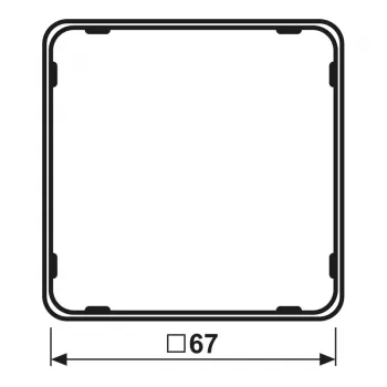 JUNG CDP 81 LG Πλαίσιο εφαρμογής, CD PLUS, θερμοπλαστικό, ανοιχτό γκρι