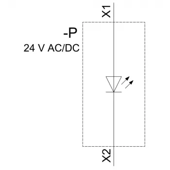 Siemens SIRIUS ACT Μονάδα LED με ενσωματωμένο LED, μπλε, 24V AC/DC, βιδωτός ακροδέκτης, τοποθέτηση 22mm 3SU14012BB501AA0