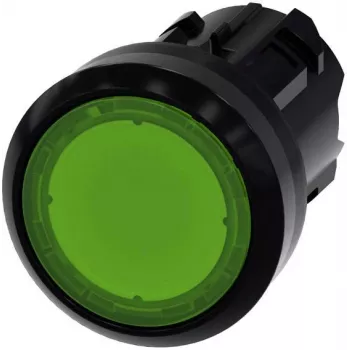 Siemens SIRIUS ACT Μηχανισμός μπουτόν, 22mm, στρογγυλό, πράσινο, στιγμιαίο, χωρίς φωτισμό, πλαστικός δακτύλιος, μαύρο 3SU10010AD400AA0