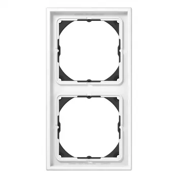Jung LS982HBFWW Πλαίσιο 2 θέσεων για LS 990, ύψος ανάγλυφο 28 mm, λευκό alpin
