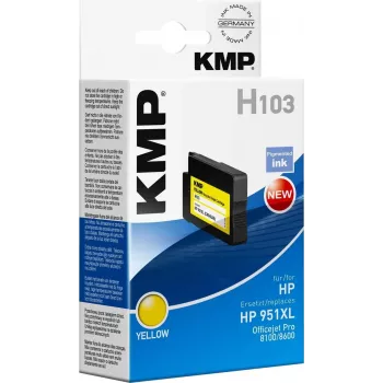 KMP H103 Κίτρινο συμβατό δοχείο μελανιού 30 ml (αντικαθιστά HP 951XL) για HP Officejet Pro 251dw, 276dw, 8100, 8600, 8610, 8620, 8630 1723,4009
