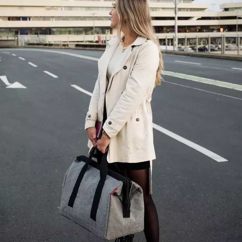 Reisenthel allrounder M unisex ιατρική τσάντα, φερμουάρ, γκρι/μαύρο (MS7052)