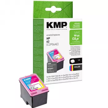 KMP H161 Tri-Colour Δοχείο μελανιού (Cyan, Magenta, Κίτρινο) για HP 62 – 4,5 ml 1741.4830