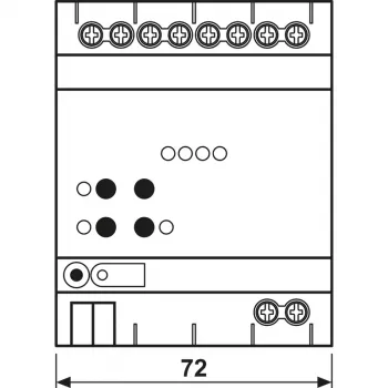 JUNG KNX DALI-2 Ενεργοποιητής χρώματος 4 απλός, ράγα DIN, 4 TE, Secure (300041SDA2R)