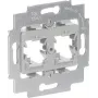 Busch-Jaeger 1820 Πλαίσιο τοποθέτησης για 2 Modular Jacks, Γκρι (2CKA001753A8057)