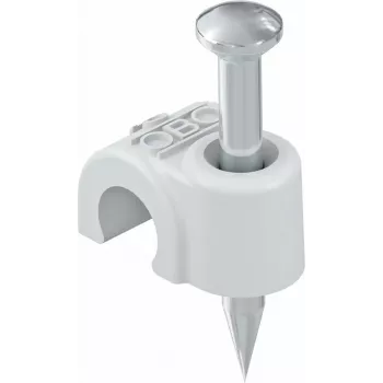 OBO Bettermann 2006 35 LGR Μονωμένος σφιγκτήρας καρφιού, 6 mm, ανοιχτό γκρι, 200 τεμ. (2227371)