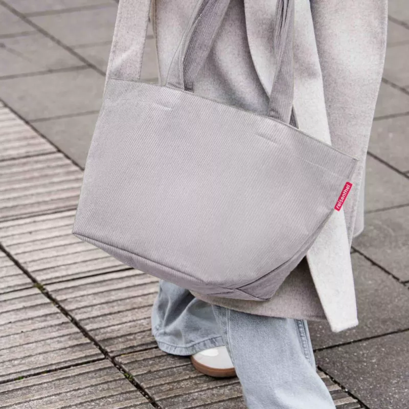 reisenthel shopper M Τσάντα αγορών Πολυεστέρας Cord Grey 15L ZS7084