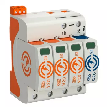OBO BETTERMANN SurgeController V20 V20-3+NPE+FS-280 3-πολικό με NPE+FS 280V Τύπος 2 SPD 5095333