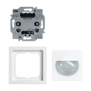 Busch-Jaeger Flex-Set Multi BW180 Ανιχνευτής Παρουσίας, Χωνευτός, Λευκό Αλπικό 2CKA006800A3024