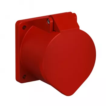 OBO Bettermann Πρίζα Τοίχου CEE 400V 32A 5-πολική 6h IP44 Κόκκινο 6109876