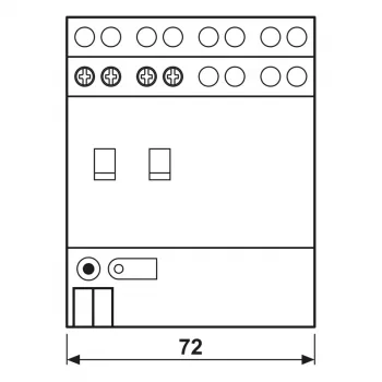 Jung KNX Ενεργοποιητής Διακόπτη, 2-καναλιών, 16 A, 230 V AC, Ράγα DIN, 2 TE 2302.16REGHM