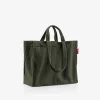 reisenthel Softshopper cord dark matcha GR5057 Τσάντα Ώμου Πολυεστέρας 28 l