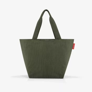 reisenthel Shopper M cord dark matcha Τσάντα Αγορών ZS5057 - Χωρητικότητα 15 Λίτρα