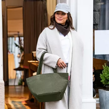 reisenthel Shopper M cord dark matcha Τσάντα Αγορών ZS5057 - Χωρητικότητα 15 Λίτρα
