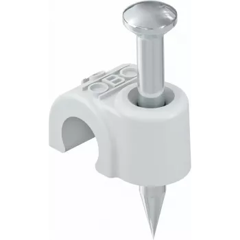 OBO Bettermann μονωμένο κλιπ καρφιού 6-7 mm ανοιχτό γκρι PP 200 τεμ. (2227460)