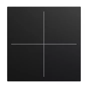 BUSCH-JAEGER κάλυμμα 4-πλό LFW/A.4.55.11-915 μαύρο ματ (2CKA006199A0542)