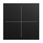 BUSCH-JAEGER κάλυμμα 4-πλό LFW/A.4.55.11-915 μαύρο ματ (2CKA006199A0542)