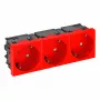 OBO BETTERMANN Connect 45 STD-D3SC SRO3 3-πλή πρίζα Schuko, 33° γωνιακή, μαύρο 6120509