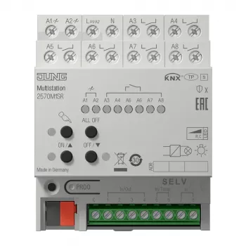 JUNG 2570M1SR KNX IP Multistation, ράγα DIN, 4 TE, Secure