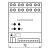 JUNG 2570M1SR KNX IP Multistation, ράγα DIN, 4 TE, Secure