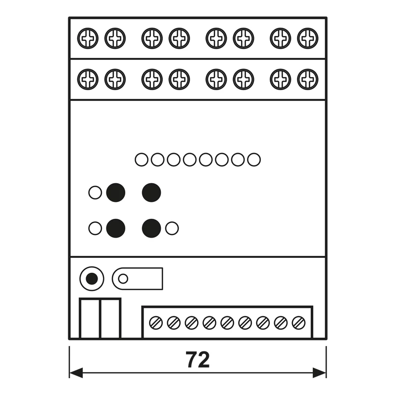 JUNG 2570M1SR KNX IP Multistation, ράγα DIN, 4 TE, Secure