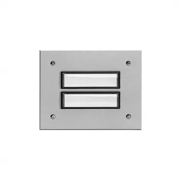 Grothe ETA 802 EV1 πλάκα κάλυψης 95x95mm ανοδιωμένο αλουμίνιο ασημί για αρθρωτούς σταθμούς θυρών 55802
