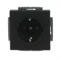Busch-Jaeger 2300 EUCB-885 ένθετο πρίζας SCHUKO, ματ μαύρο (2CKA002013A5454)