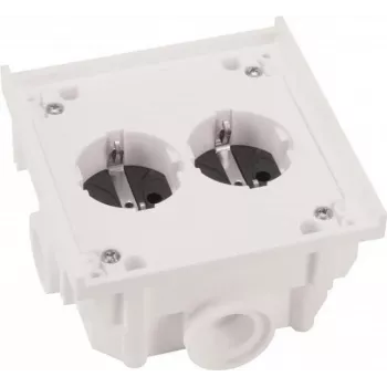 ABL Sursum 1632602 Μονάδα πρίζας SCHUKO, 4 απλών, 16A, IP44, Μαύρο