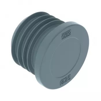 OBO Bettermann 2003738 Πώμα φραγής V-TEC M25, πολυαμίδιο, ανοιχτό γκρι, συσκευασία 25 τεμ.