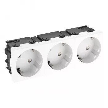 OBO BETTERMANN Connect 45 STD-D3SC RW3 Πρίζα Schuko 3 απλών 33° Λευκό 6120503