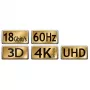 Maxtrack C 215-2 L καλώδιο HDMI, HDMI-A αρσενικό σε HDMI-A αρσενικό, 4K Ultra HD, 2 m, μαύρο