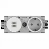 Hager Winsta Πρίζα SCHUKO χωνευτή με 2x USB-C PD 20W φορτιστή, λευκό GS17009016