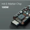 MAXTRACK C532-1L Σπιράλ καλώδιο USB 2.0, USB-A σε USB-C, 1 m, μαύρο, επιχρυσωμένες επαφές