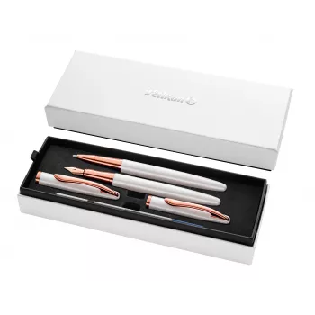 Pelikan Jazz Noble Elegance White Σετ γραφής (στυλό με πένα & στυλό διαρκείας, μεσαία μύτη) 400197471