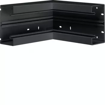 HAGER BR6513049011 εσωτερική γωνία για κανάλι καλωδίων 65x130 mm, πλαστικό, μαύρο γραφίτη RAL 9011