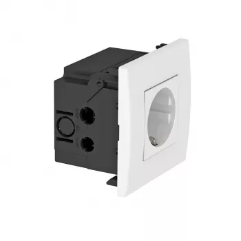 OBO Bettermann Vertr μονάδα πρίζας 1 απλή 84x84x59mm λευκό SDE (6119401)