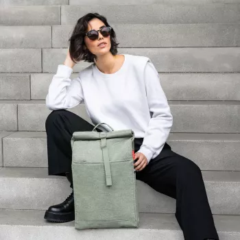 Reisenthel Urban Rolltop Σακίδιο 16L πράσινο ανακυκλωμένο PET (EN 5048)