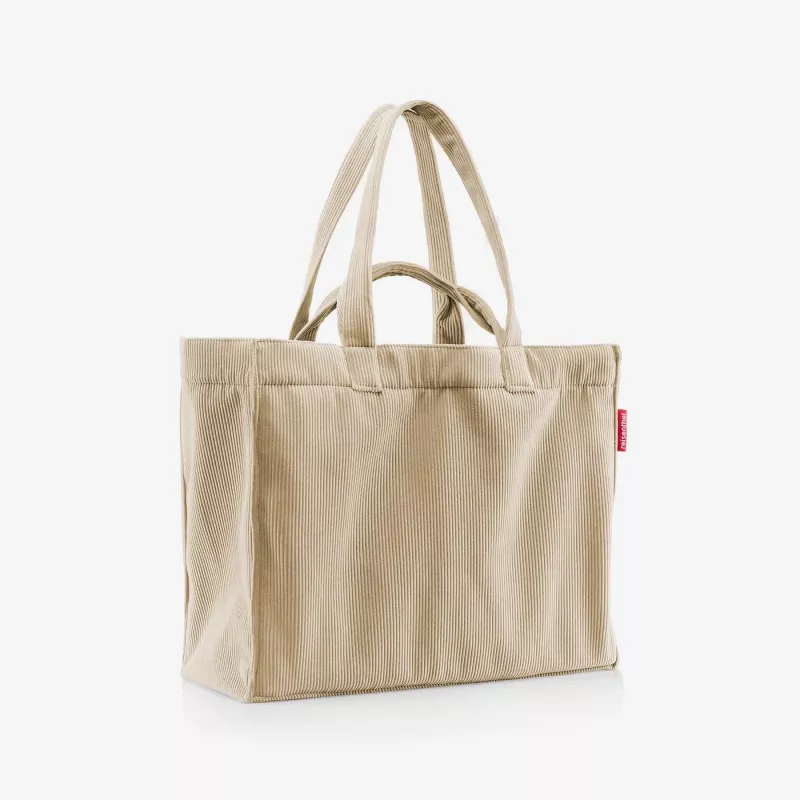 reisenthel Softshopper Cord Sand τσάντα ώμου GR6052 πολυεστέρας 28 λίτρα