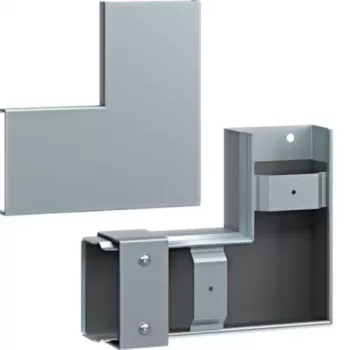 Hager FWK-Plus επίπεδη γωνία 60x100 mm θερμά γαλβανισμένος χάλυβας για σχάρες καλωδίων πυρασφάλειας FWKP601005VERZ