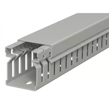 OBO Bettermann LK4 30025 Κανάλι καλωδίωσης, με σχισμές, 30x25 mm, 2 m, Γκρι 6178005
