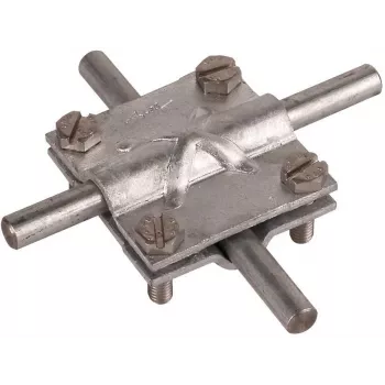 DEHN 314300 σταυροειδής συνδετήρας St/tZn για στρογγυλό αγωγό 8-10 mm