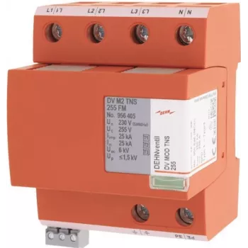 DEHN DV M2 TNS 255 FM Συνδυασμένος απαγωγός Typ 1+2+3, 4-πολικός, TN-S, 255 V 956405