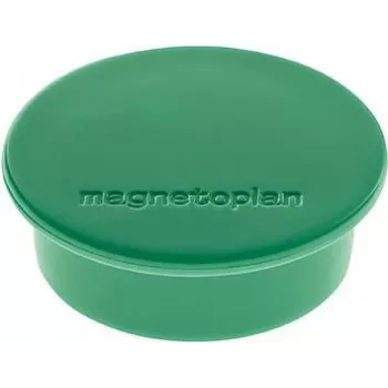 Magnetoplan Discofix Στρογγυλός μαγνήτης Πράσινος Πλήρους πυρήνα φερρίτη 2,2 kg Συσκευασία 10 τεμ. 1662005